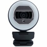 TERRA Webcam Halo mit LED-Lichtkranz (C1868pro) und Privatschieber Full-HD, Auto Focus, Stereo Mic, Privacy Slider